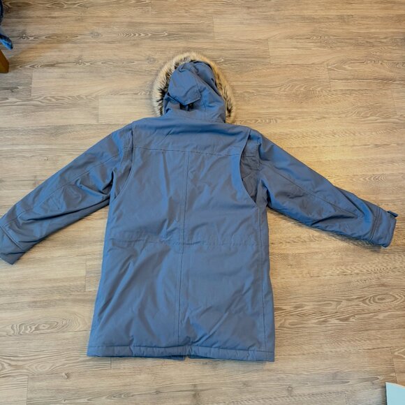 Blue Lands' End Men's Expedition Waterproof Winter Down Parka - Medium - Picture 2 of 4